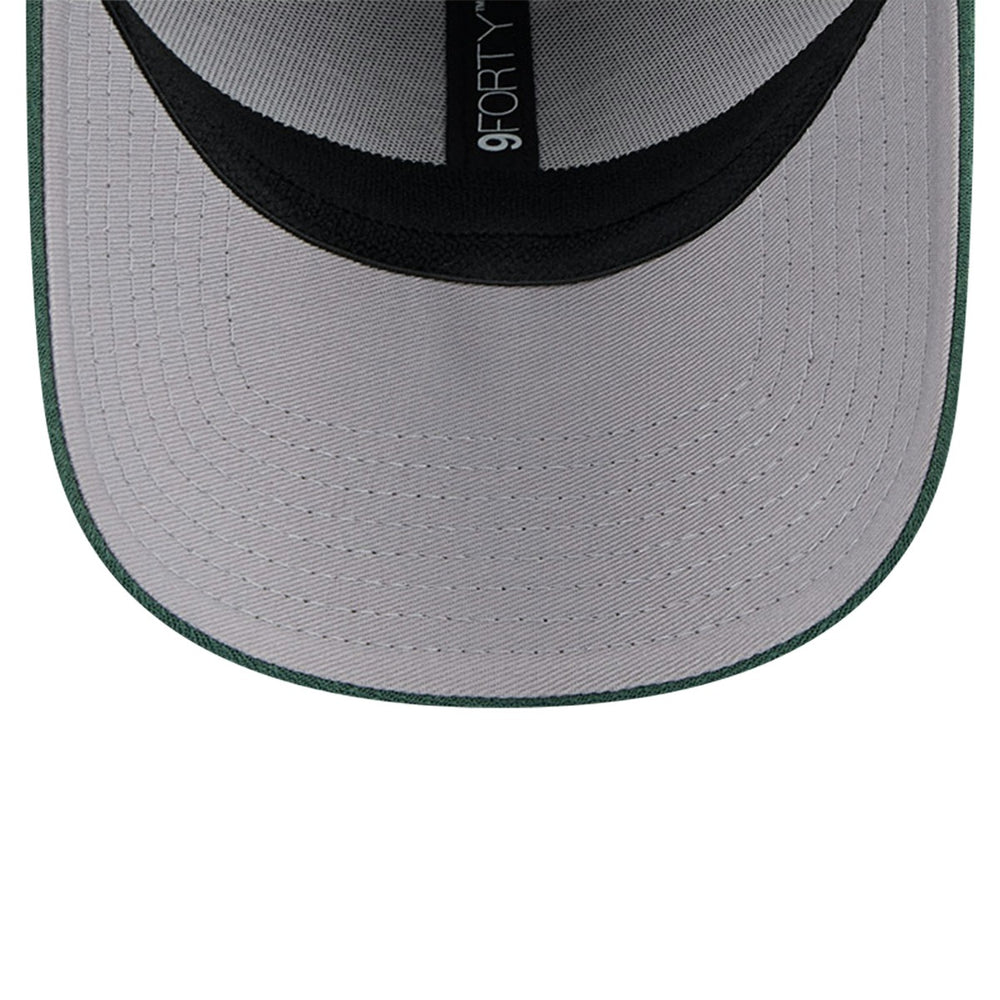 Milwaukee Bucks Active Digi-Tech Two-Tone 9FORTY Adjustable Hat - Heather Gray/Hunter Green | New Era cheap