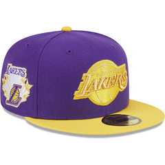Los Angeles Lakers Gameday Gold Pop Stars 59FIFTY Fitted Hat - Purple/Gold | New Era cheap