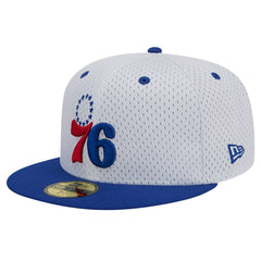 Philadelphia 76ers Throwback 2Tone 59FIFTY Fitted Hat - White/Royal | New Era sale