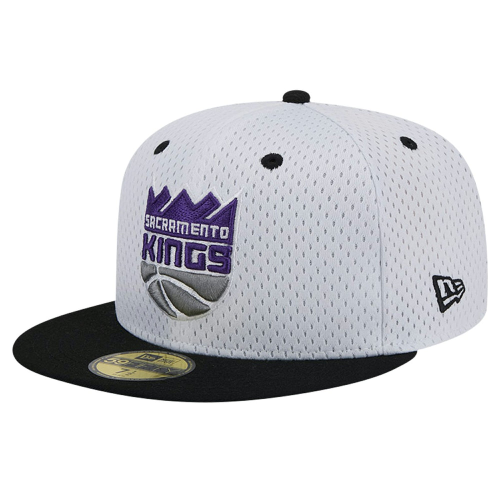Sacramento Kings Throwback 2Tone 59FIFTY Fitted Hat - White/Black | New Era discount