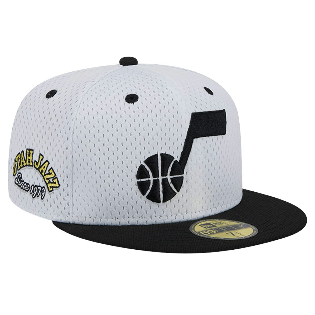 Utah Jazz Throwback 2Tone 59FIFTY Fitted Hat - White/Black | New Era online