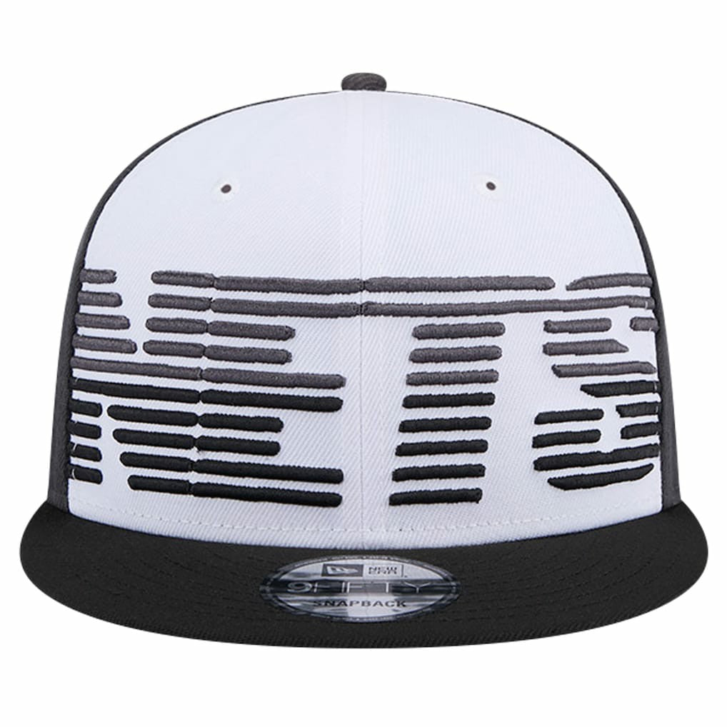 Brooklyn Nets Throwback Gradient Tech Font 9FIFTY Snapback Hat - White/Black | New Era discount
