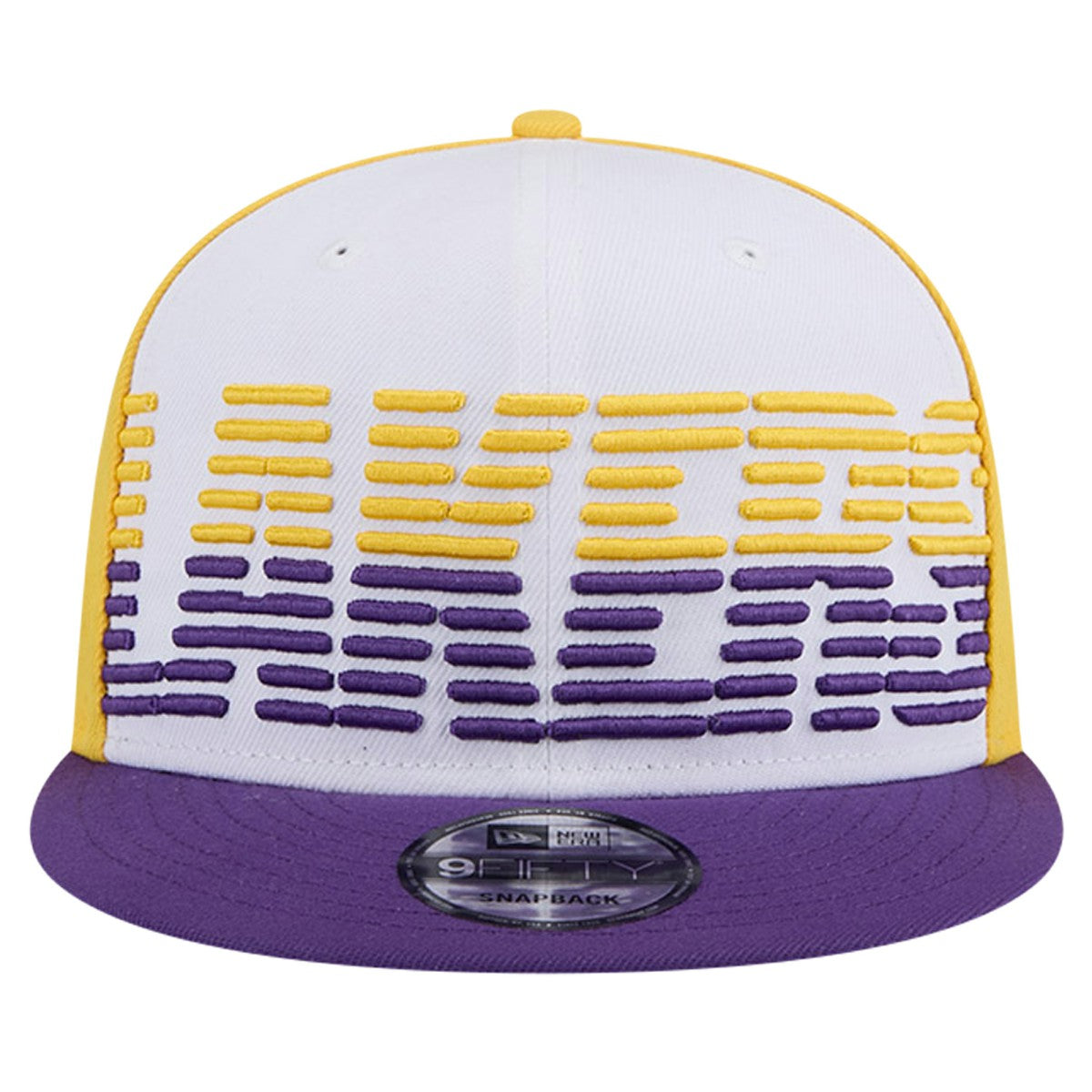 Los Angeles Lakers Throwback Gradient Tech Font 9FIFTY Snapback Hat - White/Purple | New Era outlet
