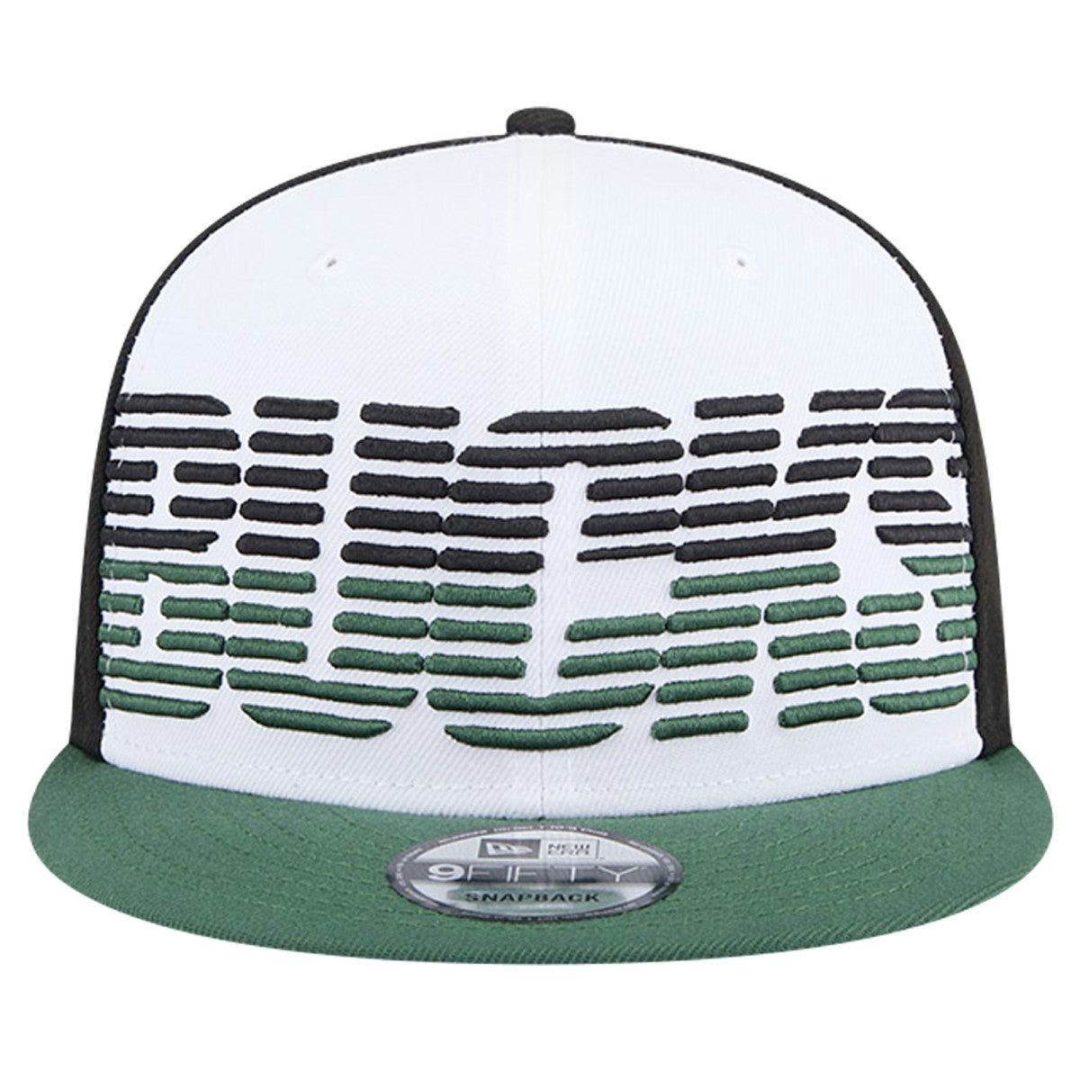 Milwaukee Bucks Throwback Gradient Tech Font 9FIFTY Snapback Hat - White/Hunter Green | New Era cheap