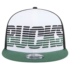 Milwaukee Bucks Throwback Gradient Tech Font 9FIFTY Snapback Hat - White/Hunter Green | New Era cheap