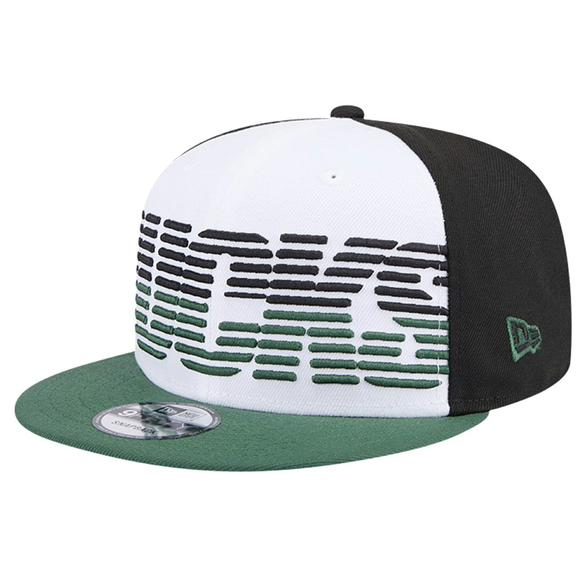 Milwaukee Bucks Throwback Gradient Tech Font 9FIFTY Snapback Hat - White/Hunter Green | New Era cheap