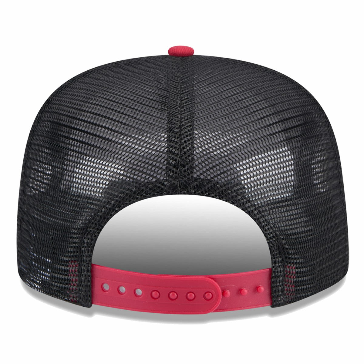 Miami Heat Throwback Team Arch Golfer Snapback Hat - Black/Red | New Era cheap
