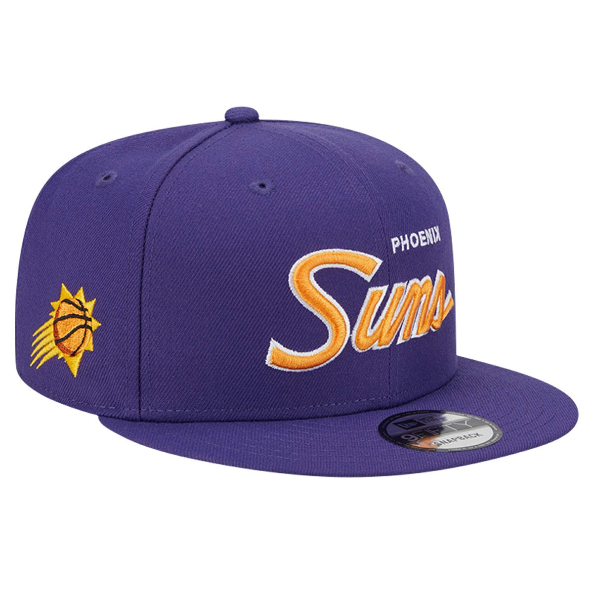 Phoenix Suns Script Side Patch 9FIFTY Snapback Hat - Purple | New Era for sale