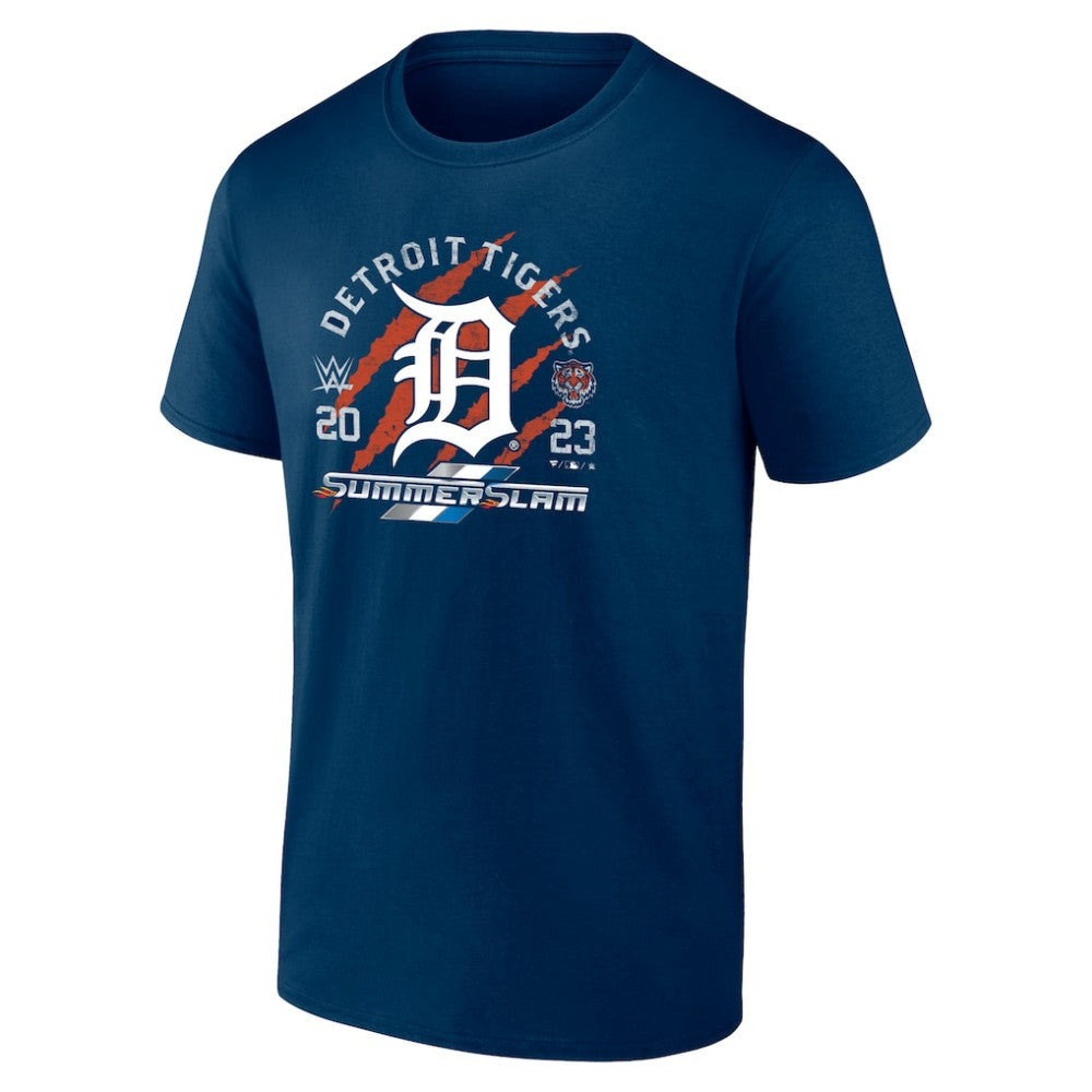 Detroit Tigers X 2023 SummerSlam T-Shirt - Navy
