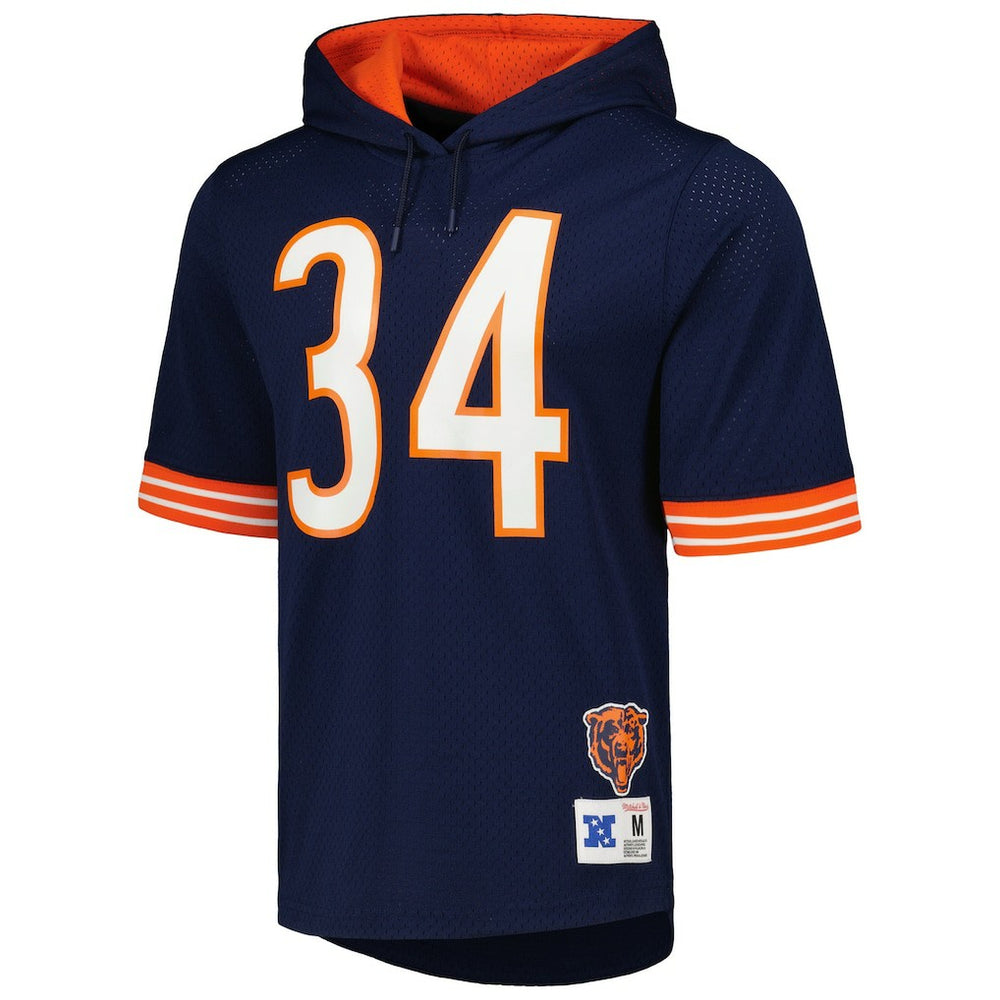 NFL Chicago Bears Walter Payton  Retired Player Name & Number Mesh Hoodie T-Shirt