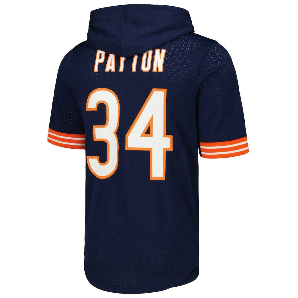 NFL Chicago Bears Walter Payton  Retired Player Name & Number Mesh Hoodie T-Shirt