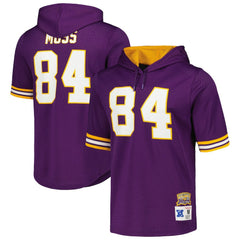 NFL Minnesota Vikings Randy Moss  Retired Player Name & Number Mesh Hoodie T-Shirt
