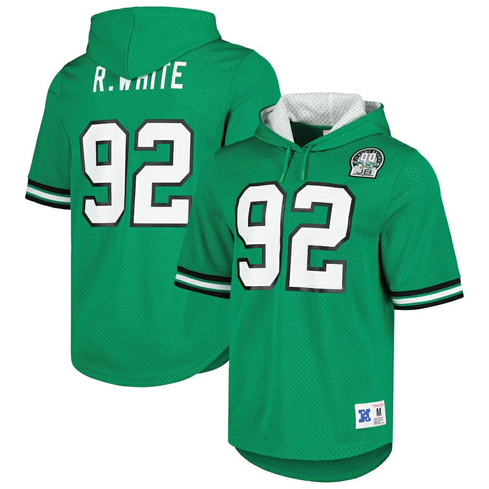 NFL Philadelphia Eagles Reggie White  Retired Player Name & Number Mesh Hoodie T-Shirt