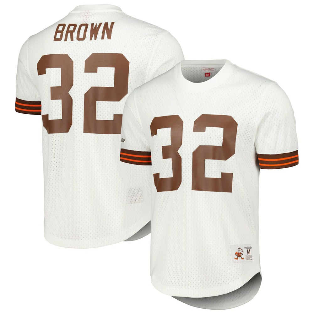 NFL Cleveland Browns Jim Brown  Retired Player Name & Number Mesh Top