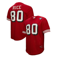 NFL San Francisco 49ers Jerry Rice  Retired Player Name & Number Mesh Top