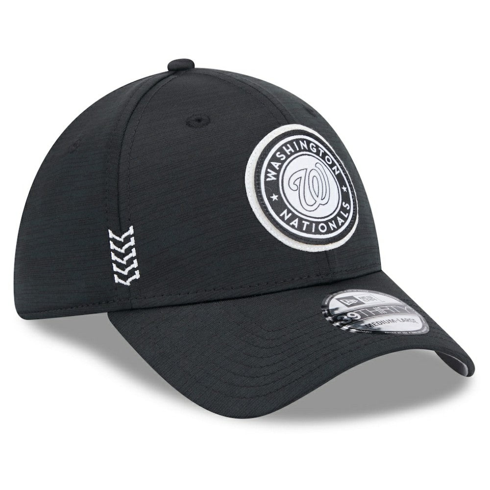 Washington Nationals 2024 Clubhouse 39THIRTY Flex Hat - Black | New Era