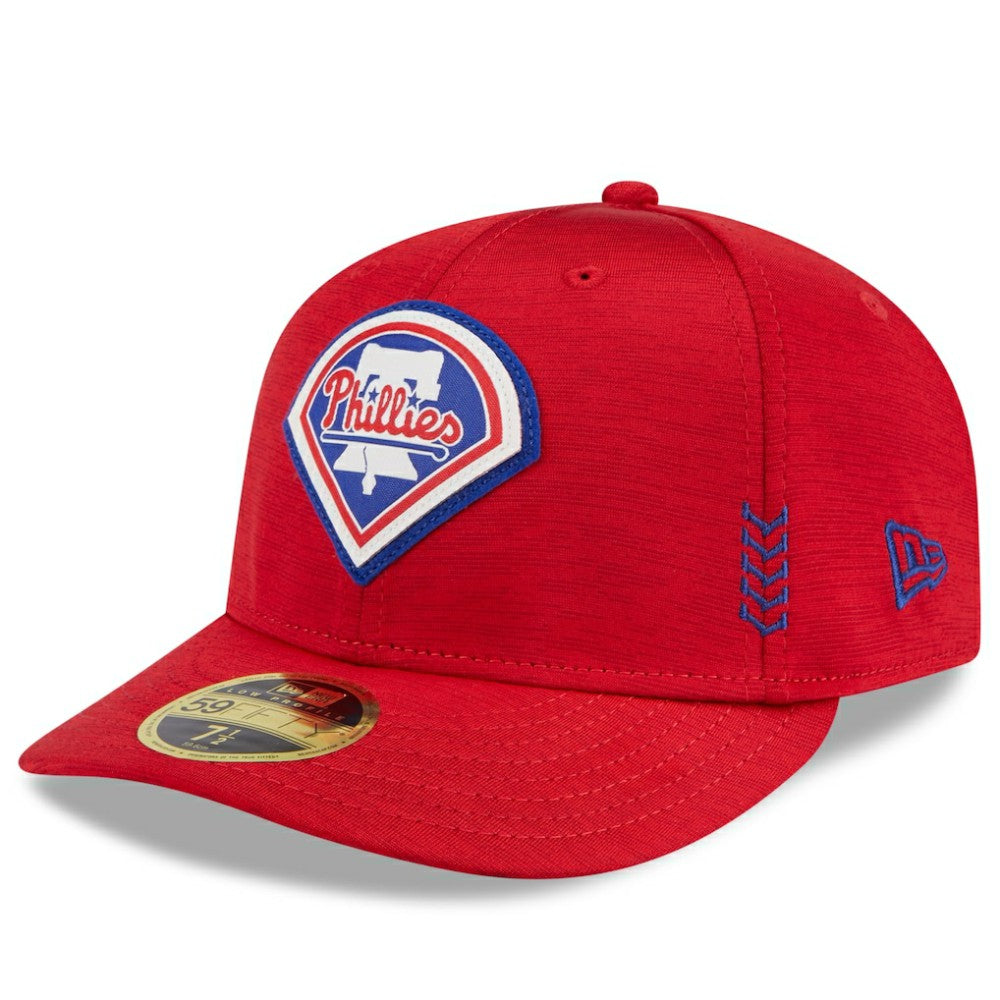 Philadelphia Phillies 2024 Clubhouse Low Profile 59FIFTY Fitted Hat - Red | New Era