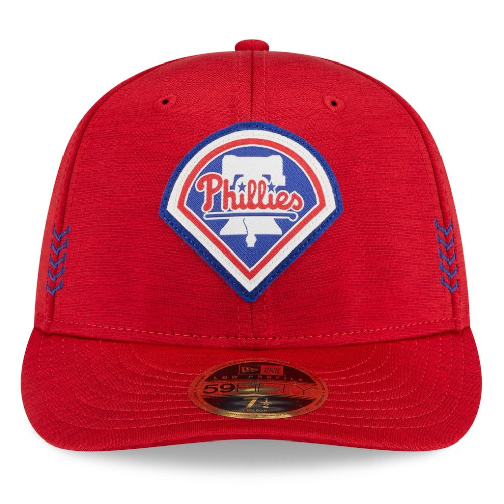 Philadelphia Phillies 2024 Clubhouse Low Profile 59FIFTY Fitted Hat - Red | New Era