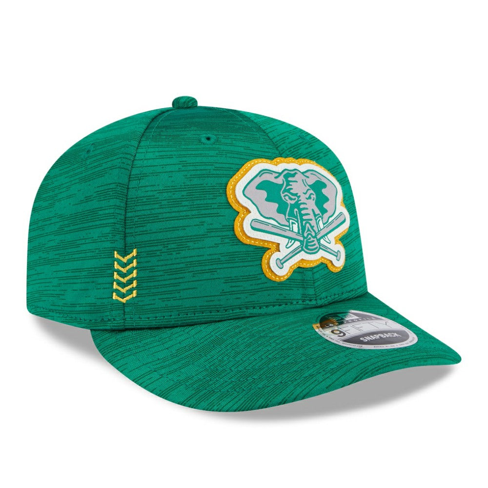 Athletics 2024 Clubhouse Low Profile 9FIFTY Snapback Hat - Green | New Era