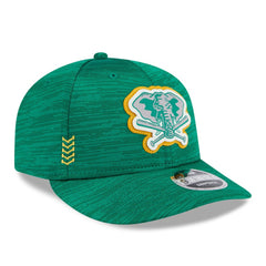 Athletics 2024 Clubhouse Low Profile 9FIFTY Snapback Hat - Green | New Era