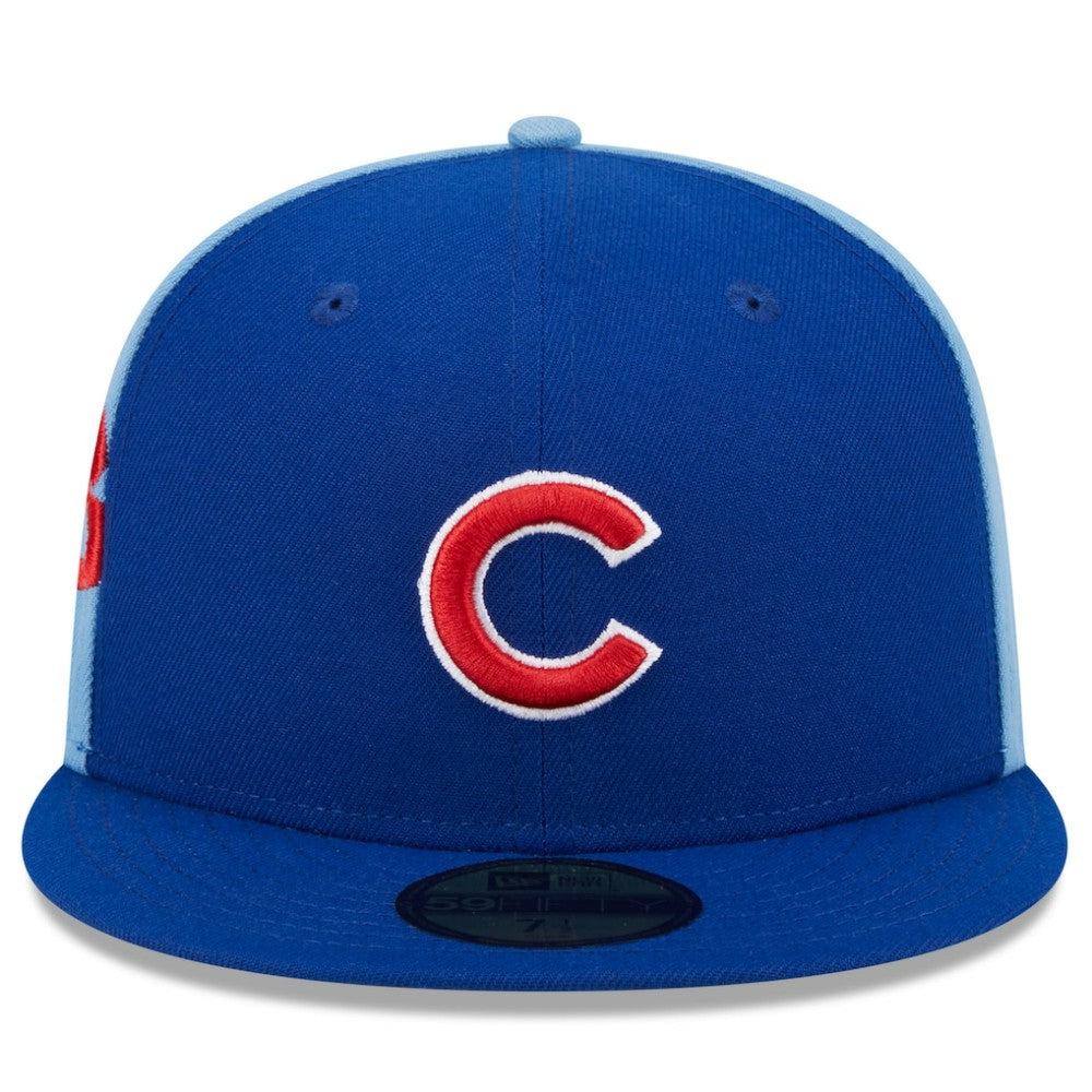 Chicago Cubs Gameday Sideswipe 59FIFTY Fitted Hat - Royal/Light Blue | New Era