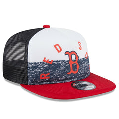 Boston Red Sox Team Foam Front A-Frame Trucker 9FIFTY Snapback Hat - White/Red | New Era