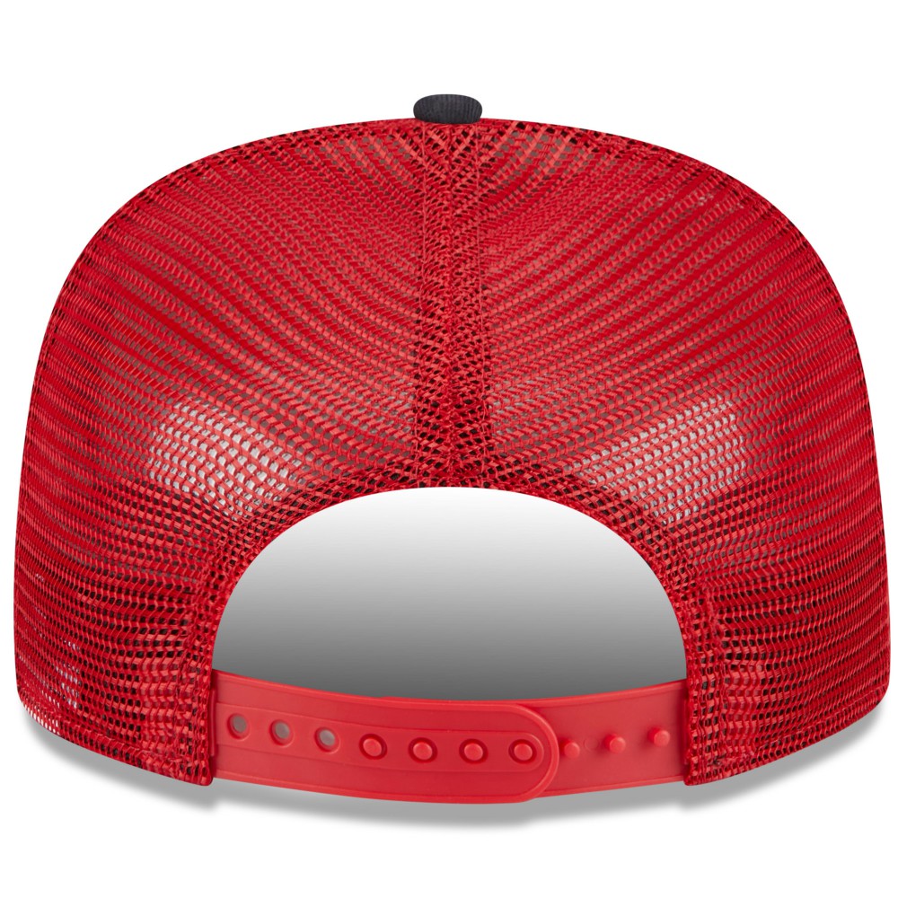 Los Angeles Angels Team Foam Front A-Frame Trucker 9FIFTY Snapback Hat - White/Red | New Era