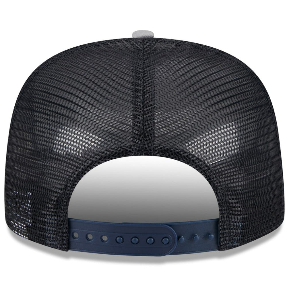 New York Yankees Team Foam Front A-Frame Trucker 9FIFTY Snapback Hat - White/Gray | New Era