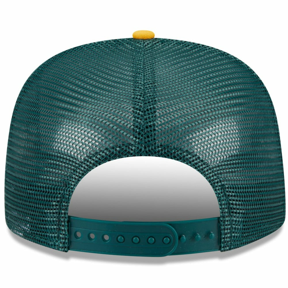 Athletics Team Foam Front A-Frame Trucker 9FIFTY Snapback Hat - White/Gold | New Era