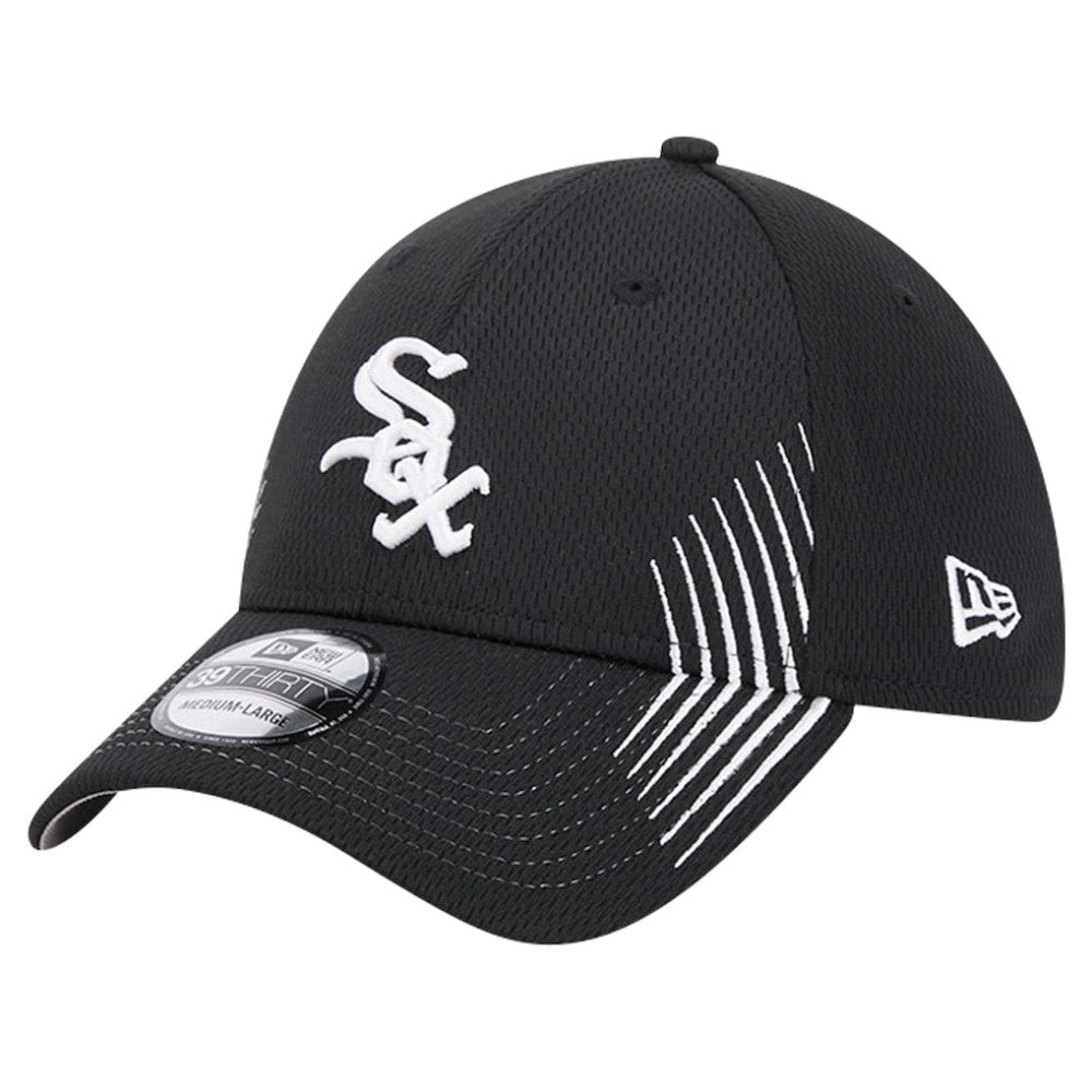 Chicago White Sox Active Dash Mark 39THIRTY Flex Hat - Black | New Era