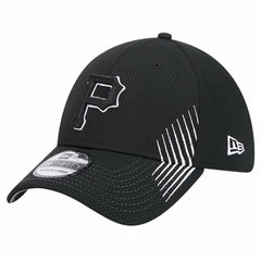 Pittsburgh Pirates Active Dash Mark 39THIRTY Flex Hat - Black | New Era