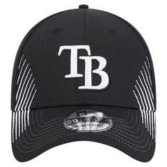 Tampa Bay Rays Active Dash Mark 39THIRTY Flex Hat - Black | New Era