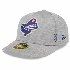 Los Angeles Dodgers 2024 Clubhouse Low Profile 59FIFTY Fitted Hat - Gray | New Era