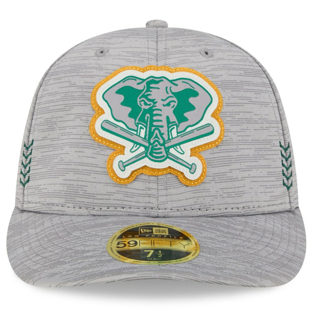 Athletics 2024 Clubhouse Low Profile 59FIFTY Fitted Hat - Gray | New Era