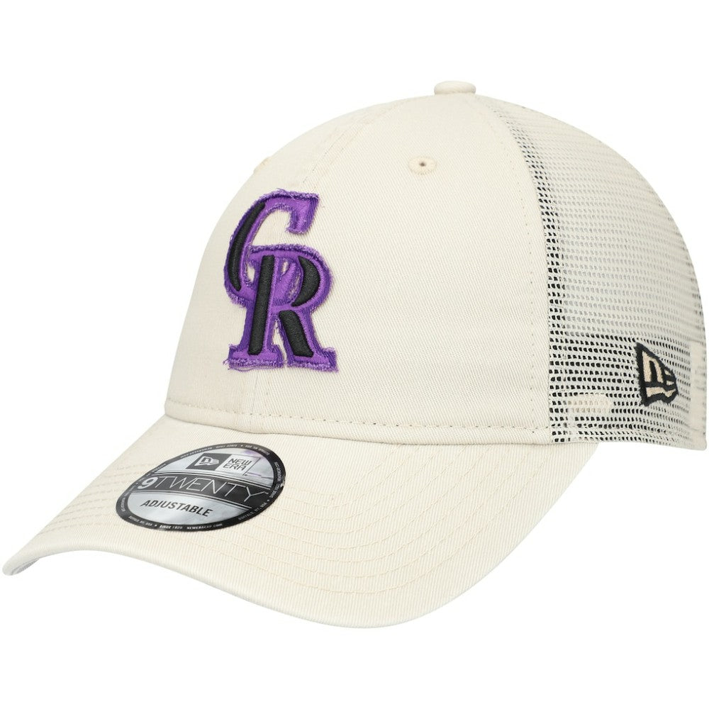 Colorado Rockies Game Day 9TWENTY Adjustable Trucker Hat - Stone | New Era