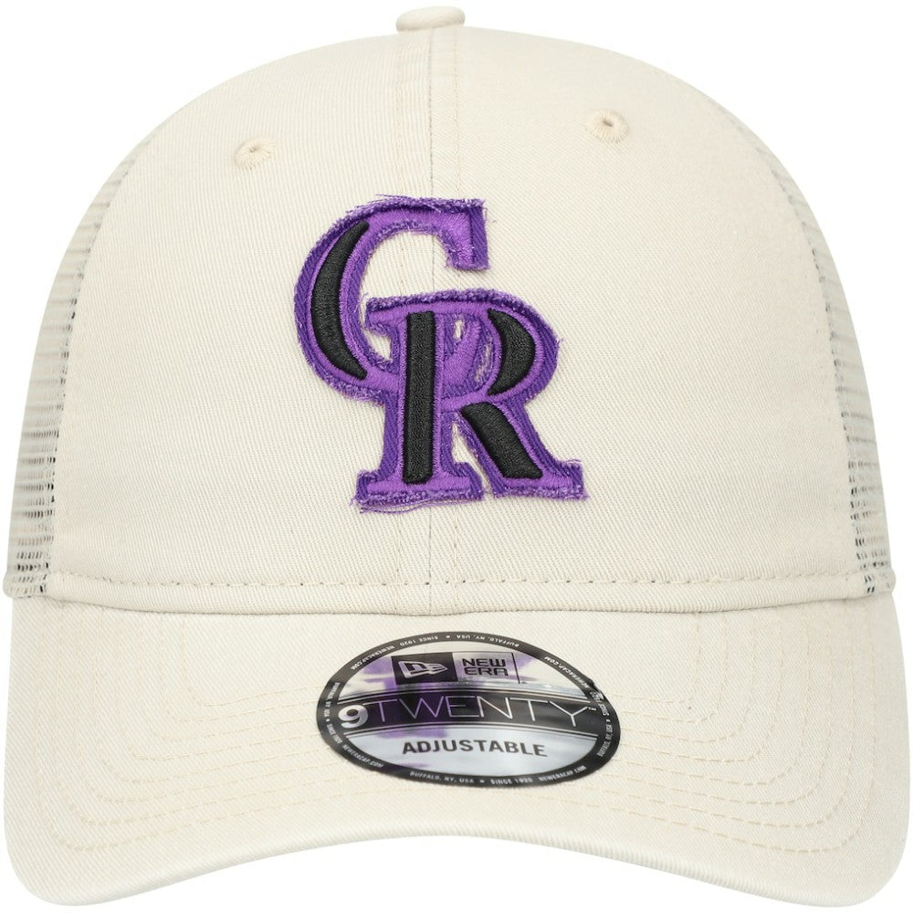 Colorado Rockies Game Day 9TWENTY Adjustable Trucker Hat - Stone | New Era