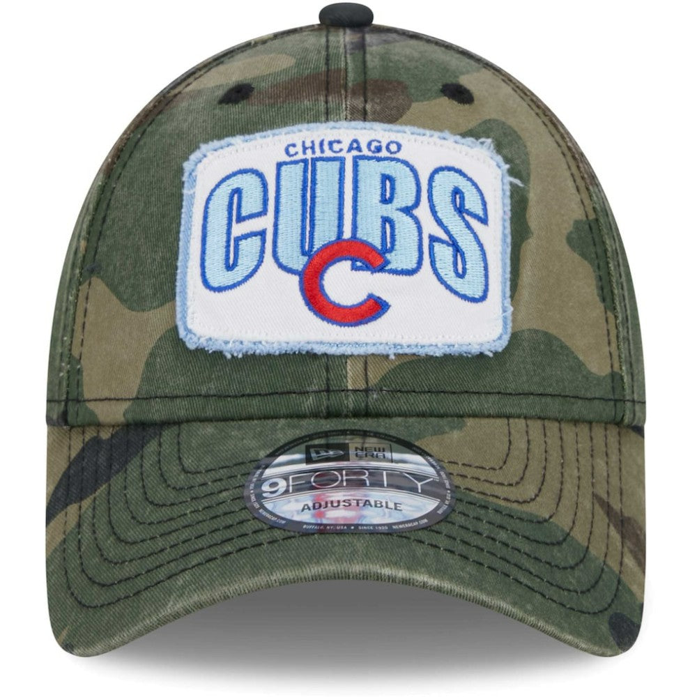 Chicago Cubs Gameday 9FORTY Adjustable Hat - Camo | New Era