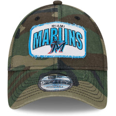 Miami Marlins Gameday 9FORTY Adjustable Hat - Camo | New Era