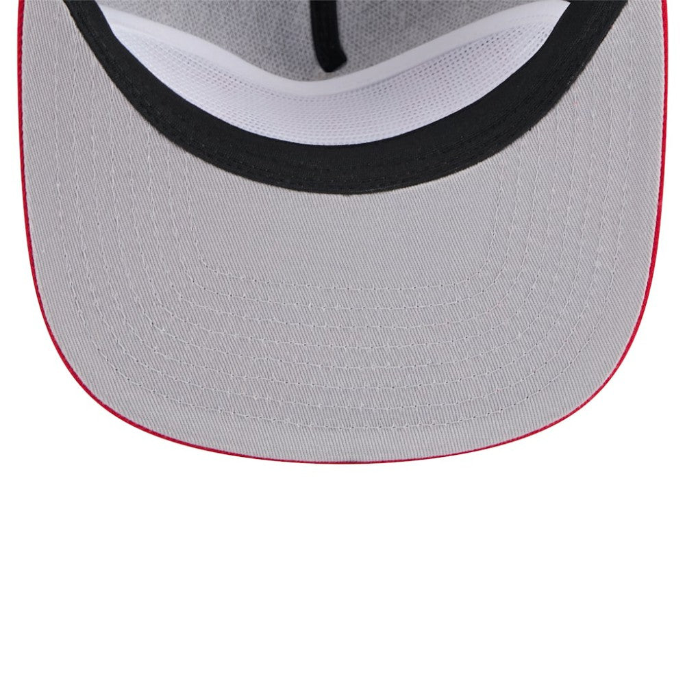 Atlanta Braves Throwback Meshback Golfer Hat - Black | New Era