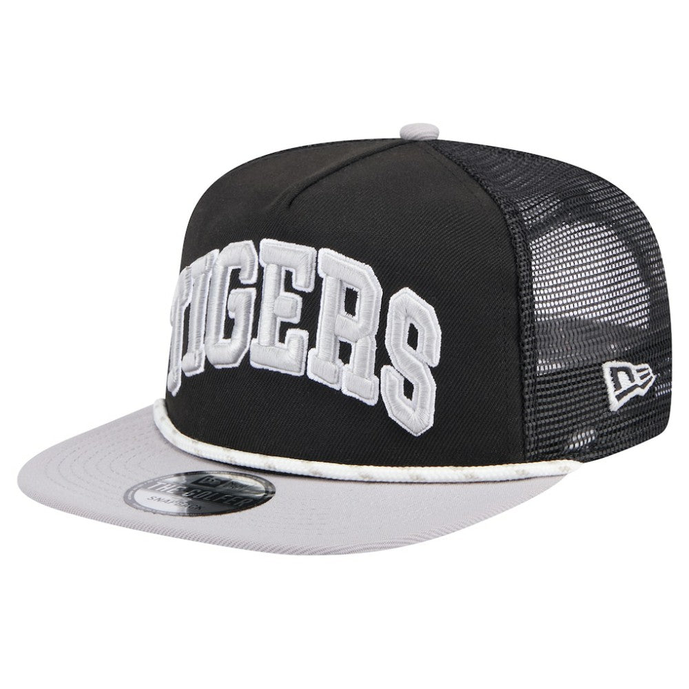 Detroit Tigers Throwback Meshback Golfer Hat - Black | New Era