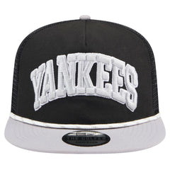 New York Yankees Throwback Meshback Golfer Hat - Black | New Era