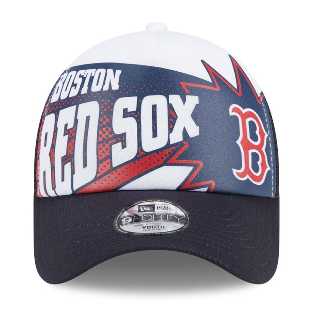 Boston Red Sox Youth Boom 9FORTY Adjustable Hat - Navy | New Era