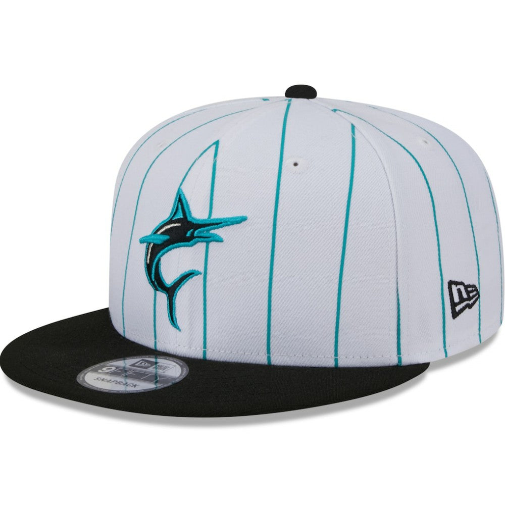 Miami Marlins 2024 Batting Practice 9FIFTY Snapback Hat - White | New Era