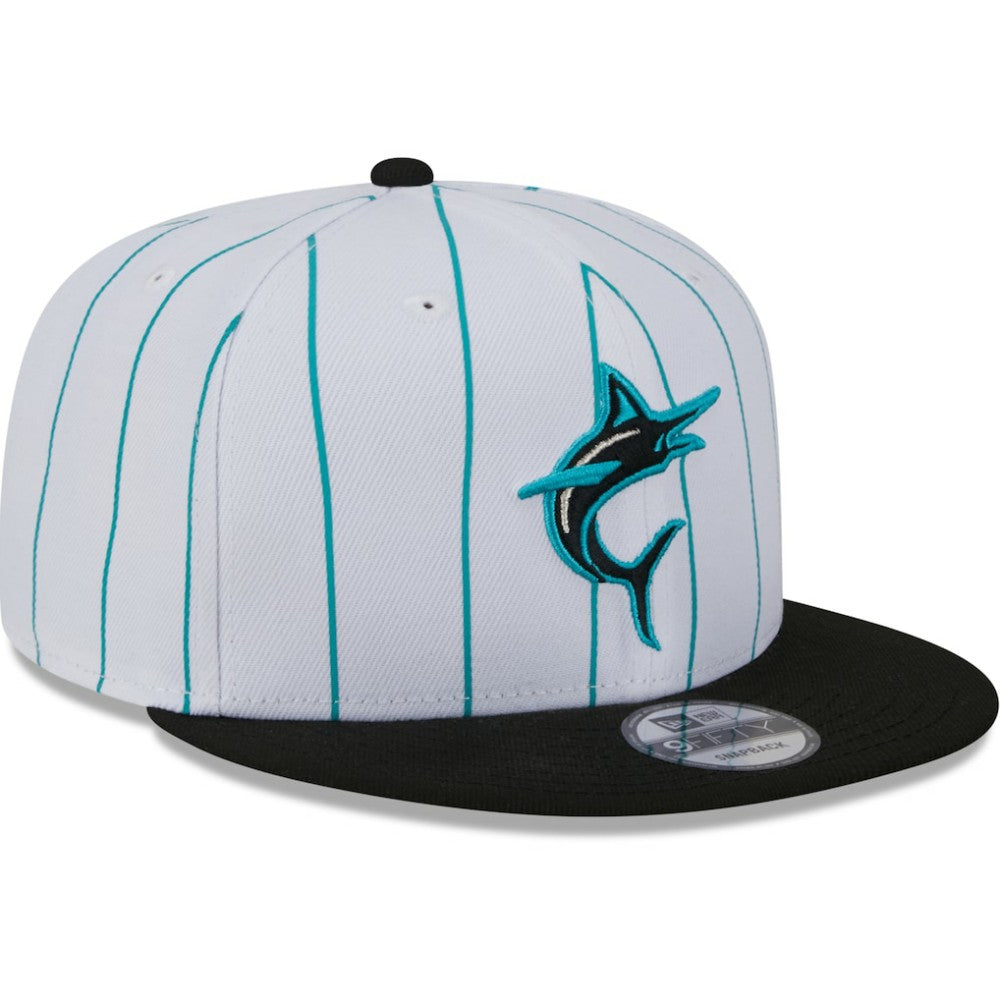 Miami Marlins 2024 Batting Practice 9FIFTY Snapback Hat - White | New Era