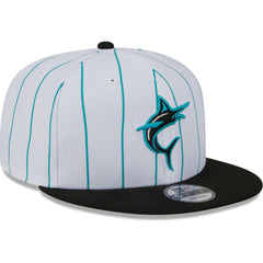 Miami Marlins 2024 Batting Practice 9FIFTY Snapback Hat - White | New Era