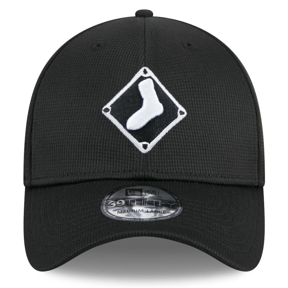 Chicago White Sox 2025 Batting Practice 39THIRTY Flex Hat - Black | New Era