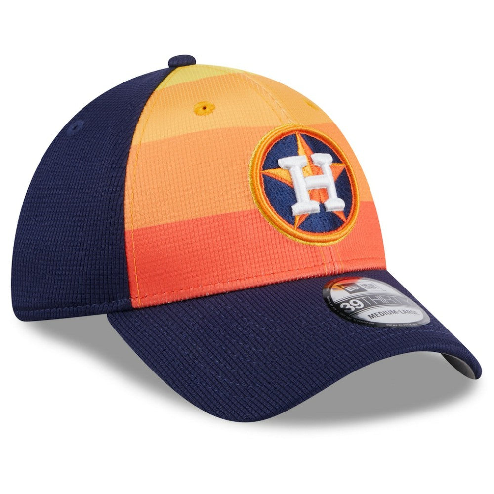 Houston Astros 2025 Batting Practice 39THIRTY Flex Hat - Orange | New Era