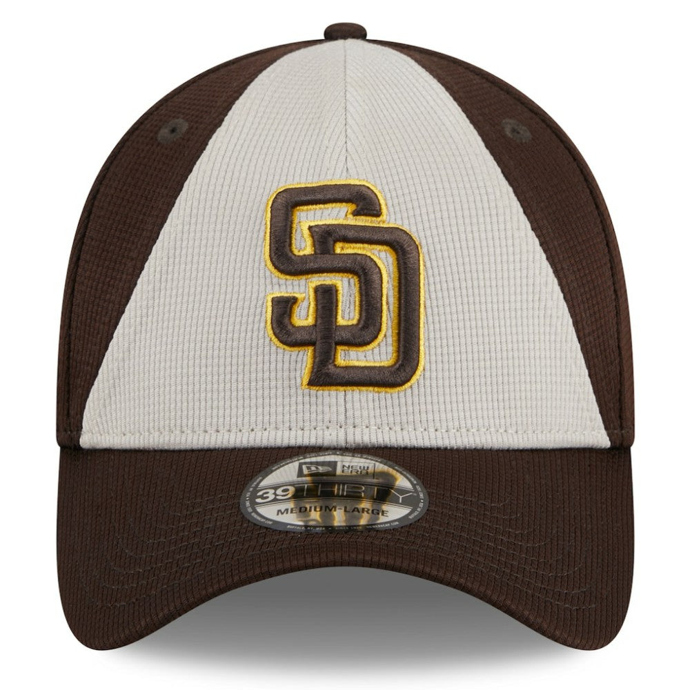 San Diego Padres 2025 Batting Practice 39THIRTY Flex Hat - Brown | New Era