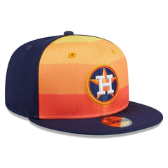 Houston Astros 2025 Batting Practice 59FIFTY Fitted Hat - Orange | New Era
