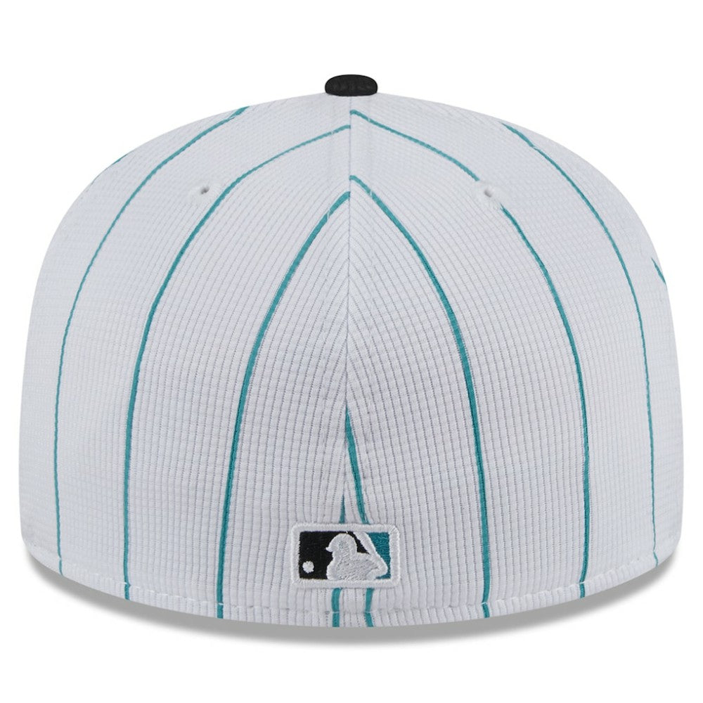 Miami Marlins 2025 Batting Practice 59FIFTY Fitted Hat - White | New Era